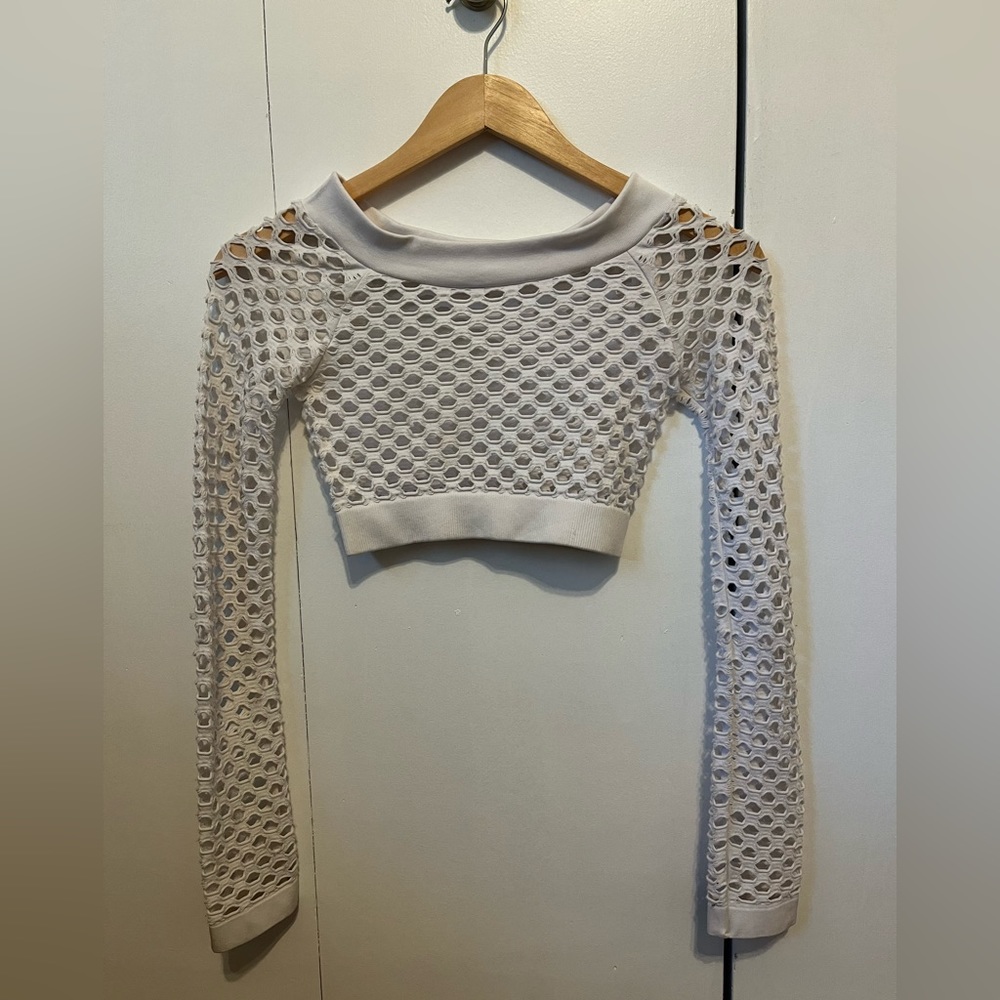 iHeartRaves thick mesh work crop